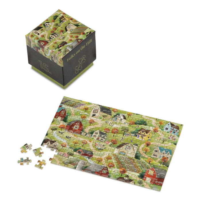Folks on the Hill, 150 pcs minipuzzle
